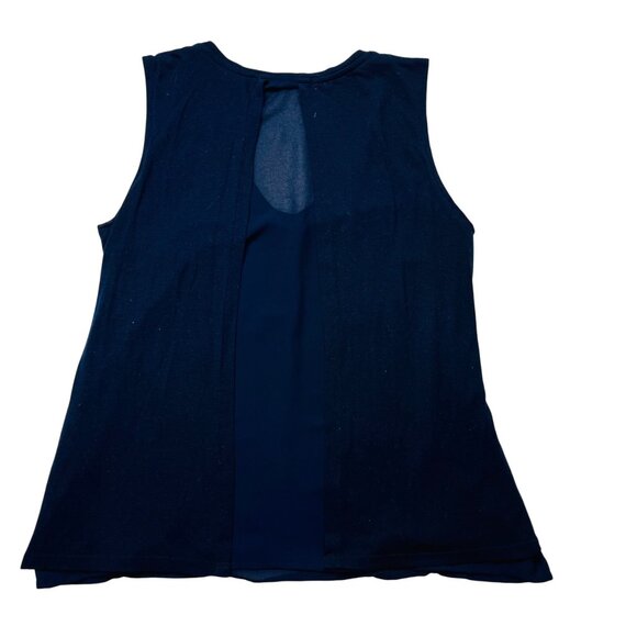 Sfera women’s Sleeveless Layered V-Neck Top M Blue - Picture 5 of 9